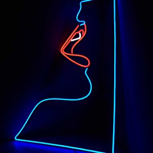 Gezicht in lijst - LED-neon Classic